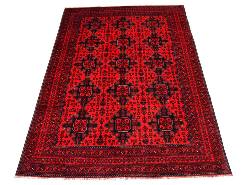 Afghansk tæppe - Kunduz - 292 x 197 cm - rød