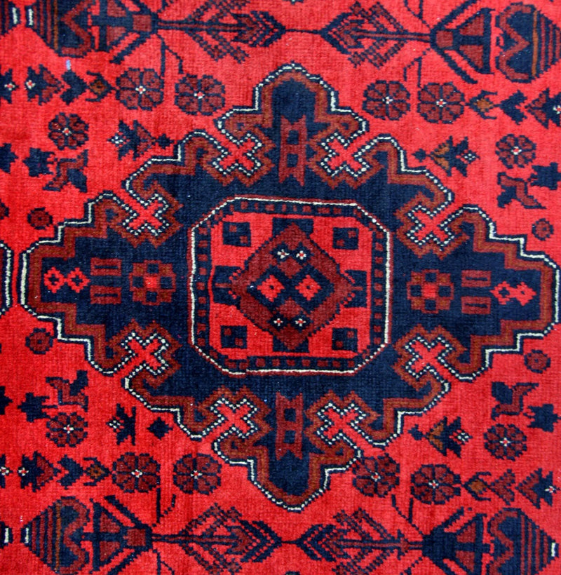 Afghansk tæppe - Kunduz - 292 x 197 cm - rød