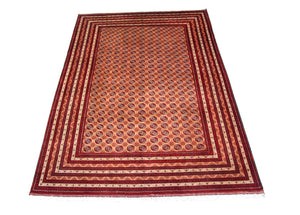 Afghansk tæppe - Bukhara - 294 x 199 cm - rød