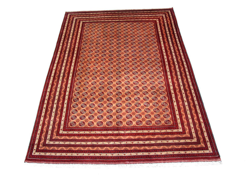 Afghansk tæppe - Bukhara - 294 x 199 cm - rød