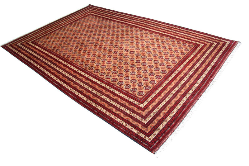Afghansk tæppe - Bukhara - 294 x 199 cm - rød