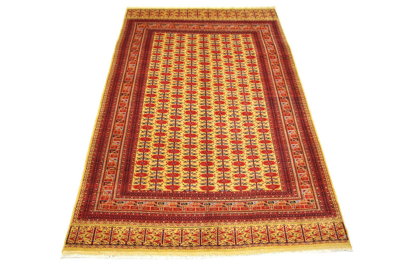 Afghansk tæppe - Bukhara - 298 x 200 cm - guld