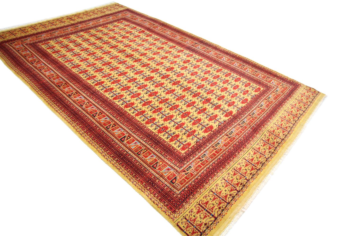 Afghansk tæppe - Bukhara - 298 x 200 cm - guld