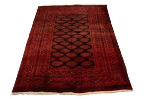 Afghansk tæppe - Bukhara - 275 x 198 cm - rød