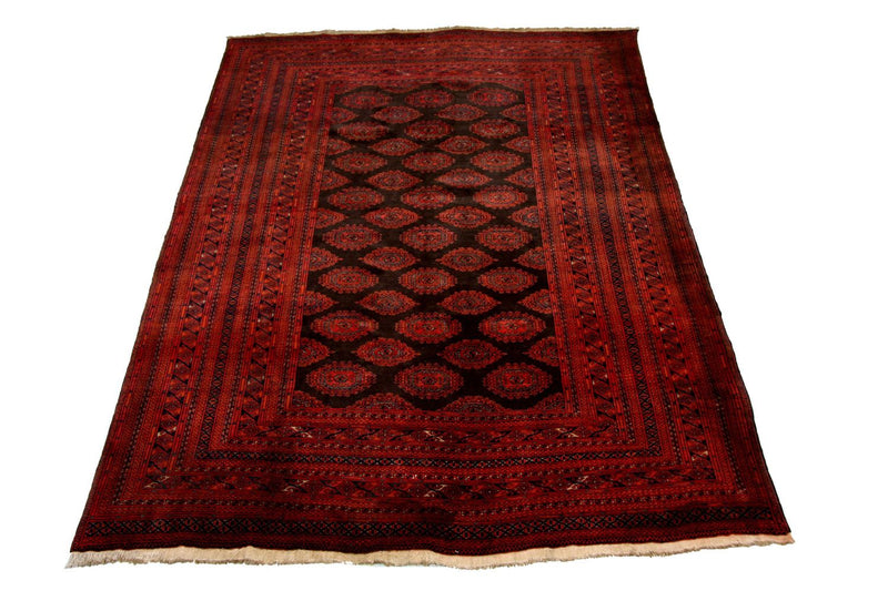 Afghansk tæppe - Bukhara - 275 x 198 cm - rød