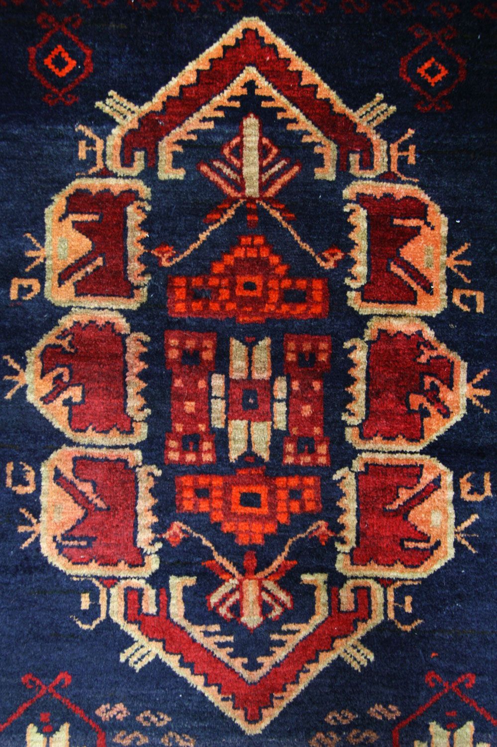 Løber Baluch-tæppe - 294 x 142 cm - blå