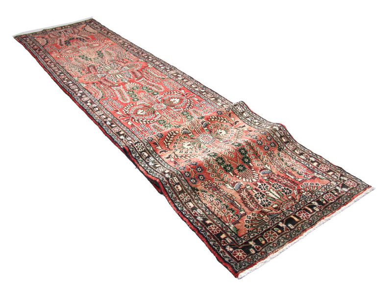 Løber Persisk tæppe - Nomadisk - 453 x 90 cm - rød