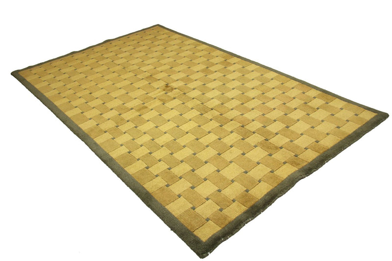 Nepal Tæppe - 245 x 155 cm - guld