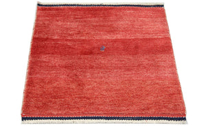 Gabbeh-tæppe - Persisk firkantet  - 111 x 111 cm - rød