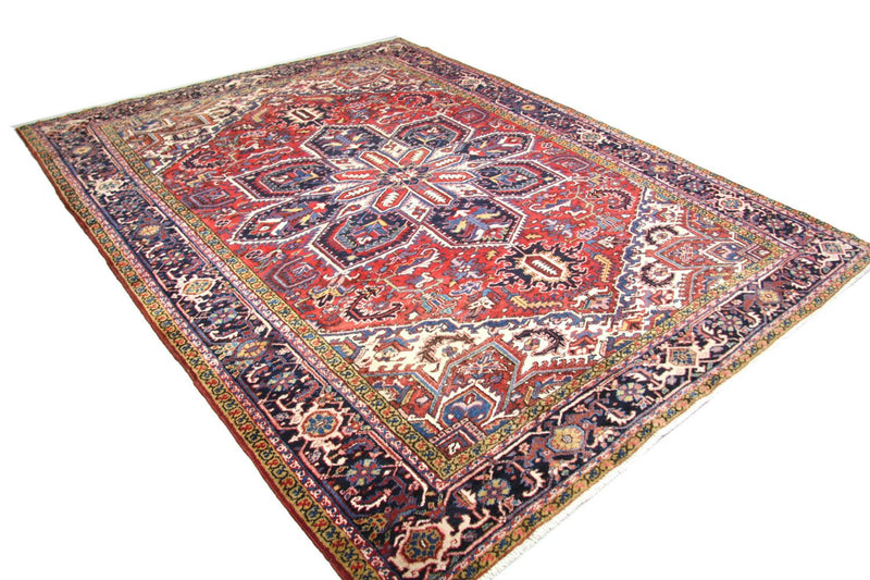 Persisk tæppe - Nomadisk - 330 x 254 cm - blå
