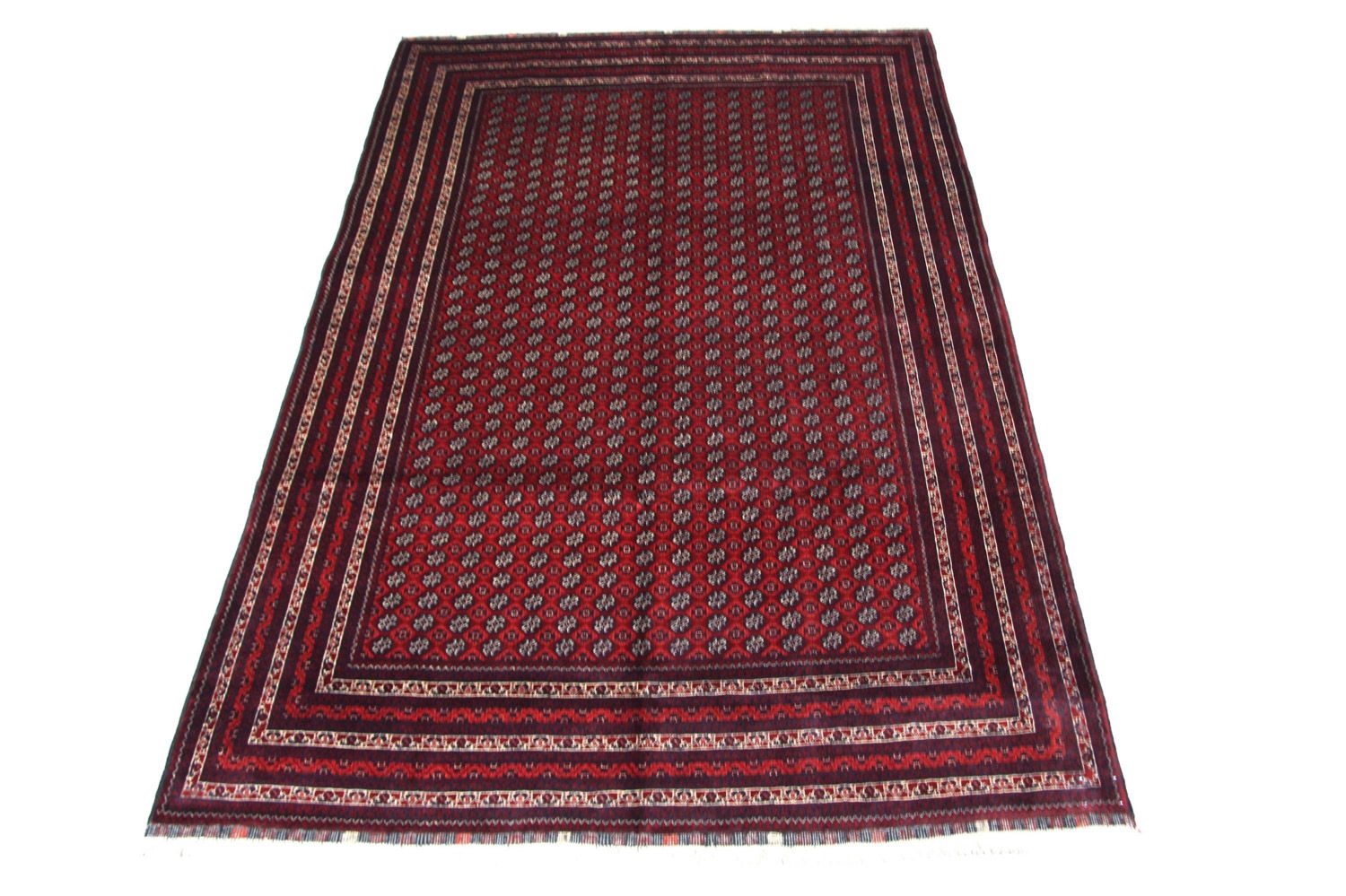 Afghansk tæppe - Bukhara - 293 x 196 cm - rød