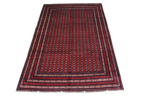Afghansk tæppe - Bukhara - 293 x 196 cm - rød