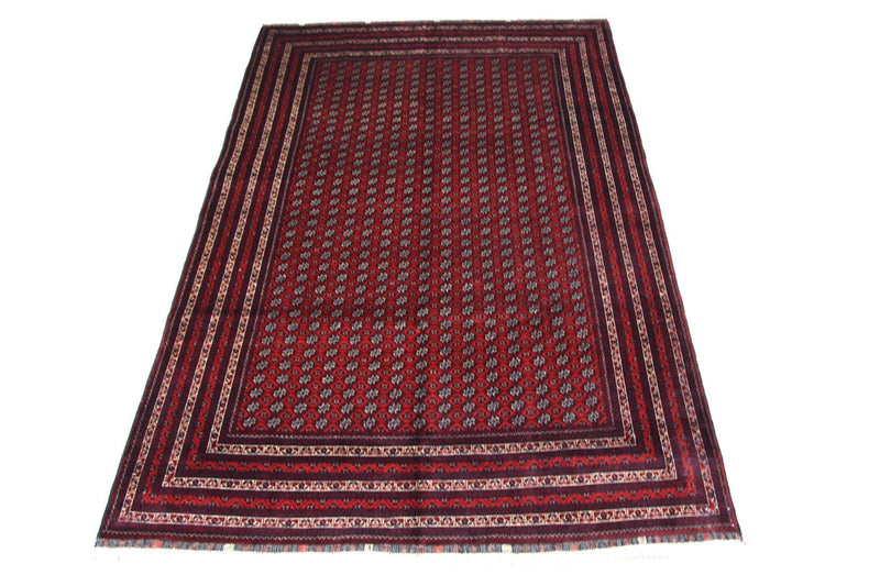Afghansk tæppe - Bukhara - 293 x 196 cm - rød