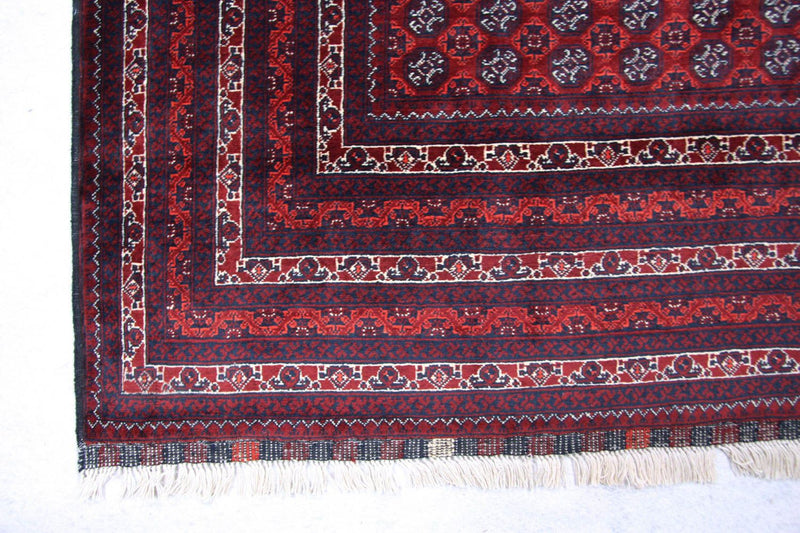 Afghansk tæppe - Bukhara - 293 x 196 cm - rød