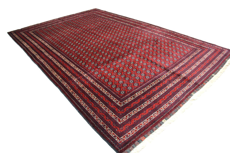 Afghansk tæppe - Bukhara - 293 x 196 cm - rød