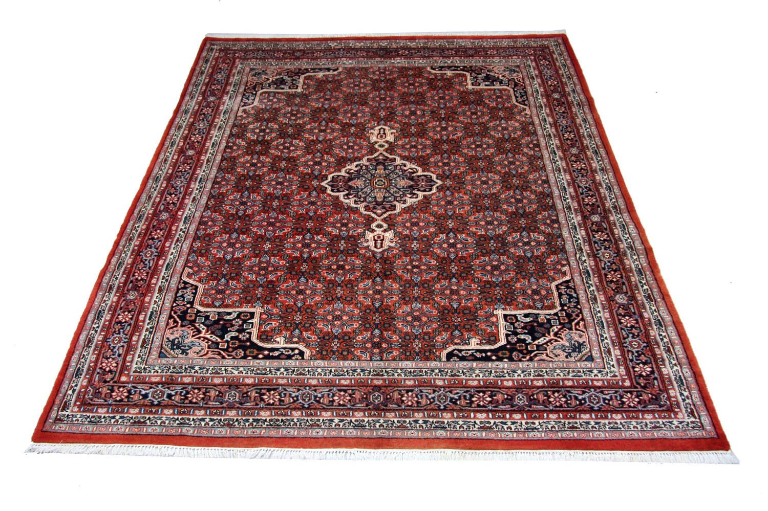 Persisk tæppe - Bijar - 313 x 250 cm - rød