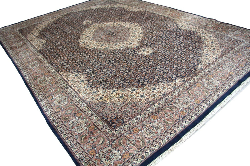Persisk tæppe - Tabriz - 390 x 290 cm - blå