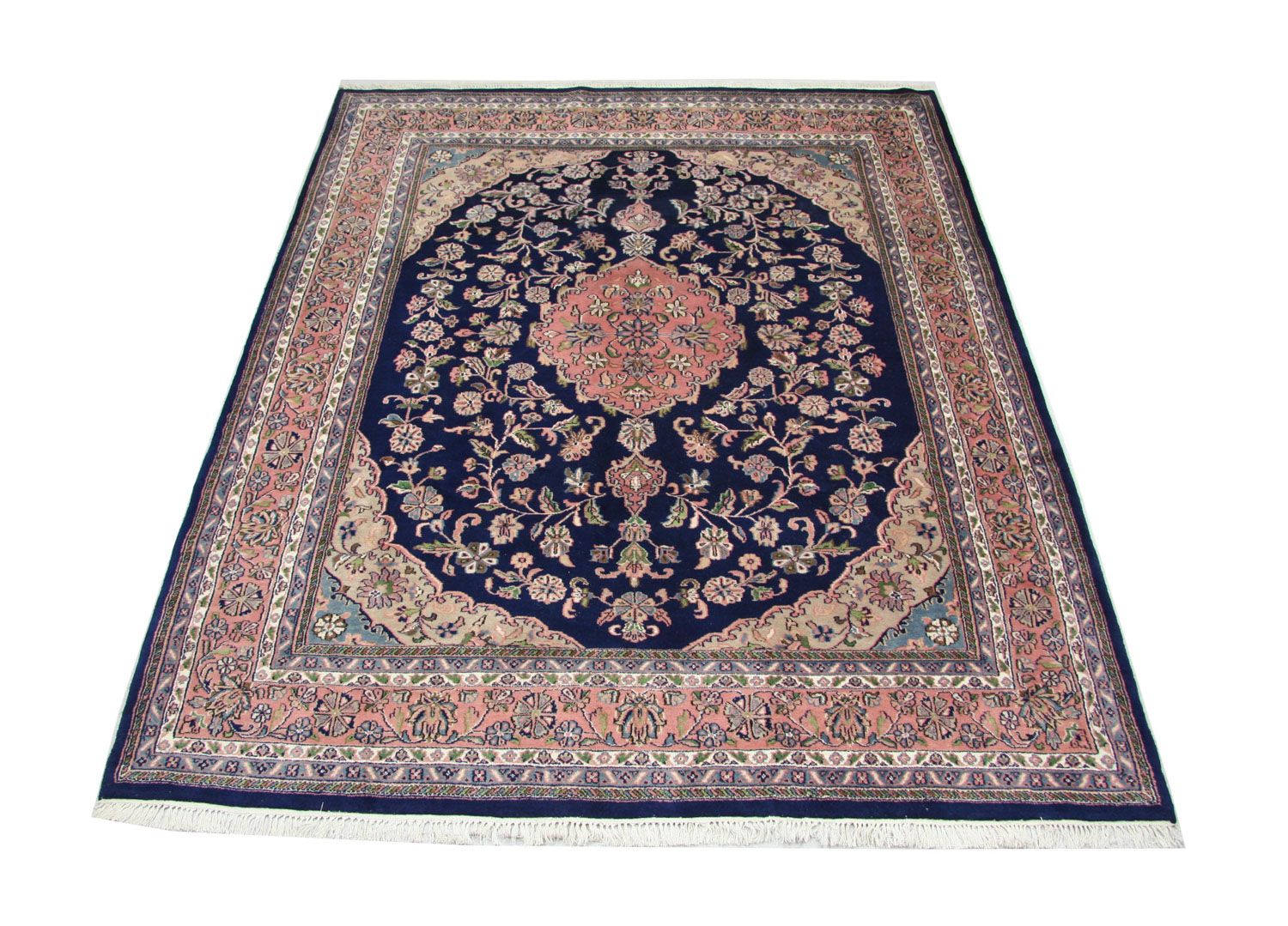 Persisk tæppe - Tabriz - 302 x 244 cm - blå