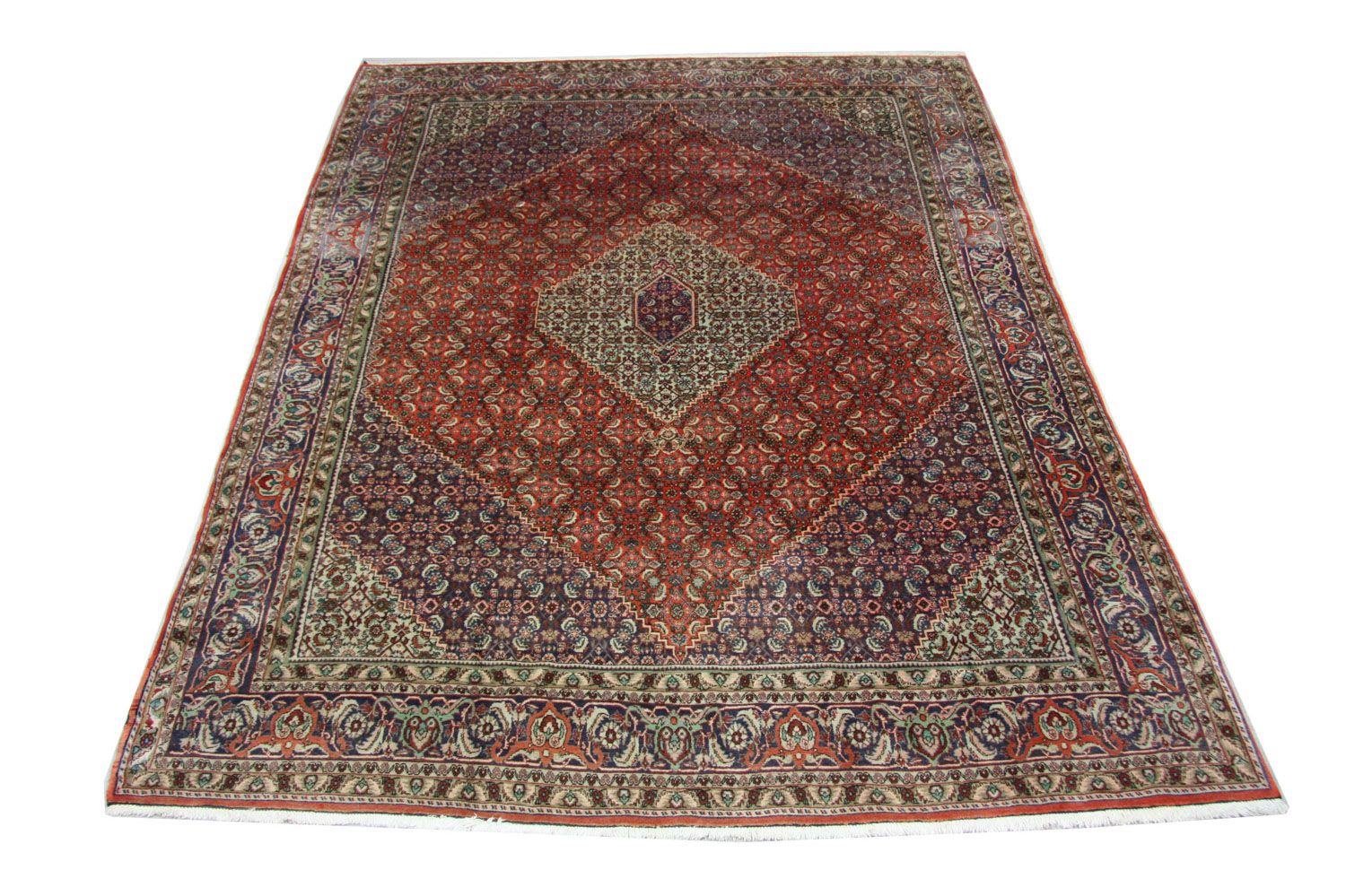 Persisk tæppe - Bijar - 335 x 245 cm - brun