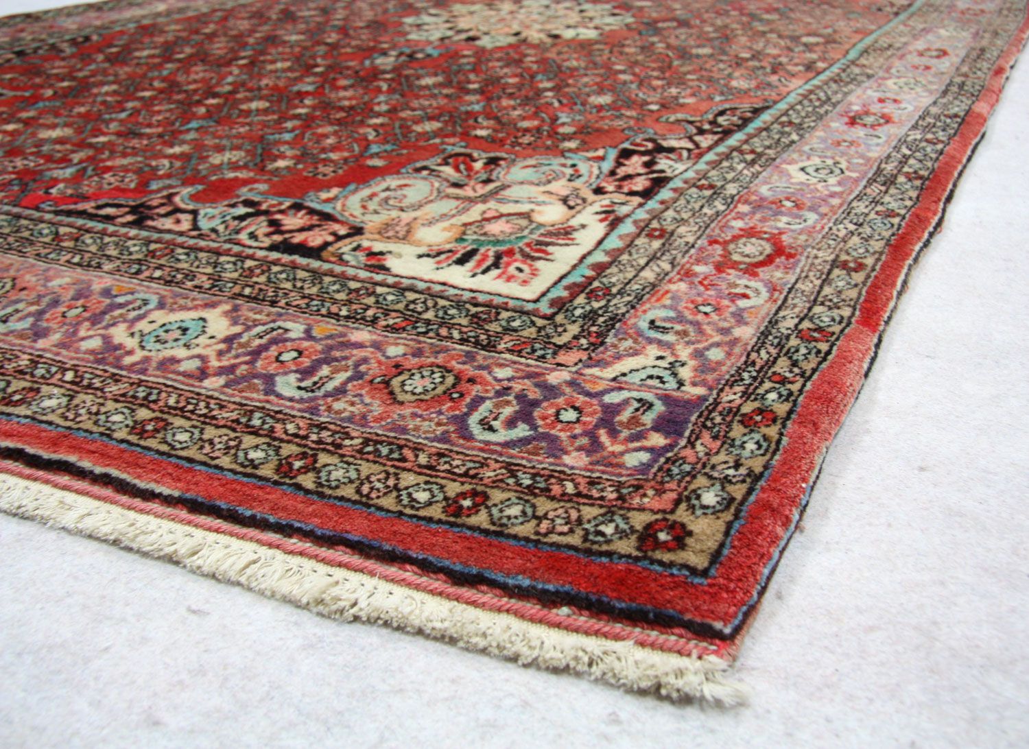 Persisk tæppe - Bijar - 245 x 144 cm - brun