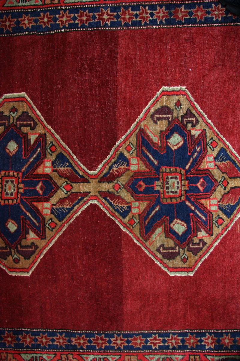 Løber Persisk tæppe - Nomadisk - 369 x 178 cm - rød