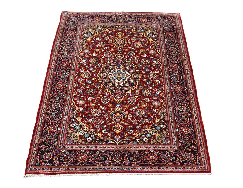 Persisk tæppe - Keshan - 205 x 141 cm - rød