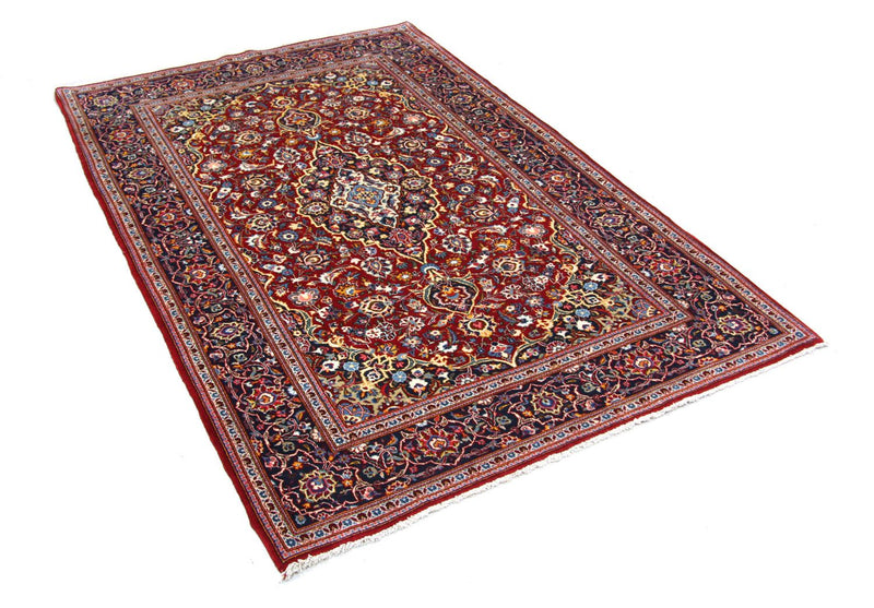Persisk tæppe - Keshan - 205 x 141 cm - rød