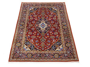 Persisk tæppe - Keshan - 204 x 138 cm - blå