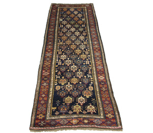 Løber Persisk tæppe - Nomadisk - 331 x 113 cm - blå