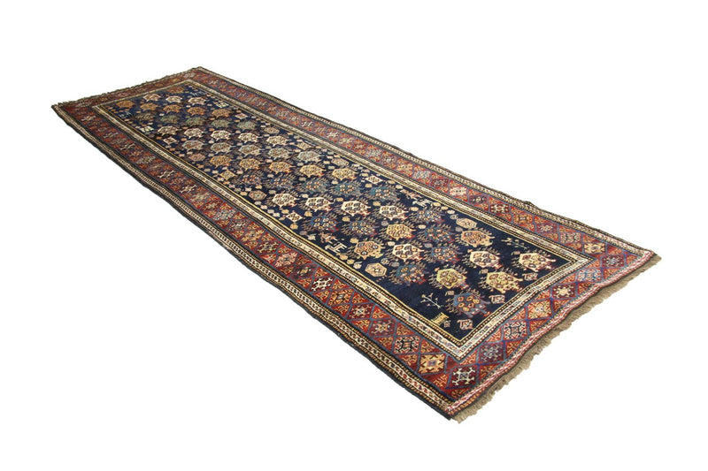 Løber Persisk tæppe - Nomadisk - 331 x 113 cm - blå