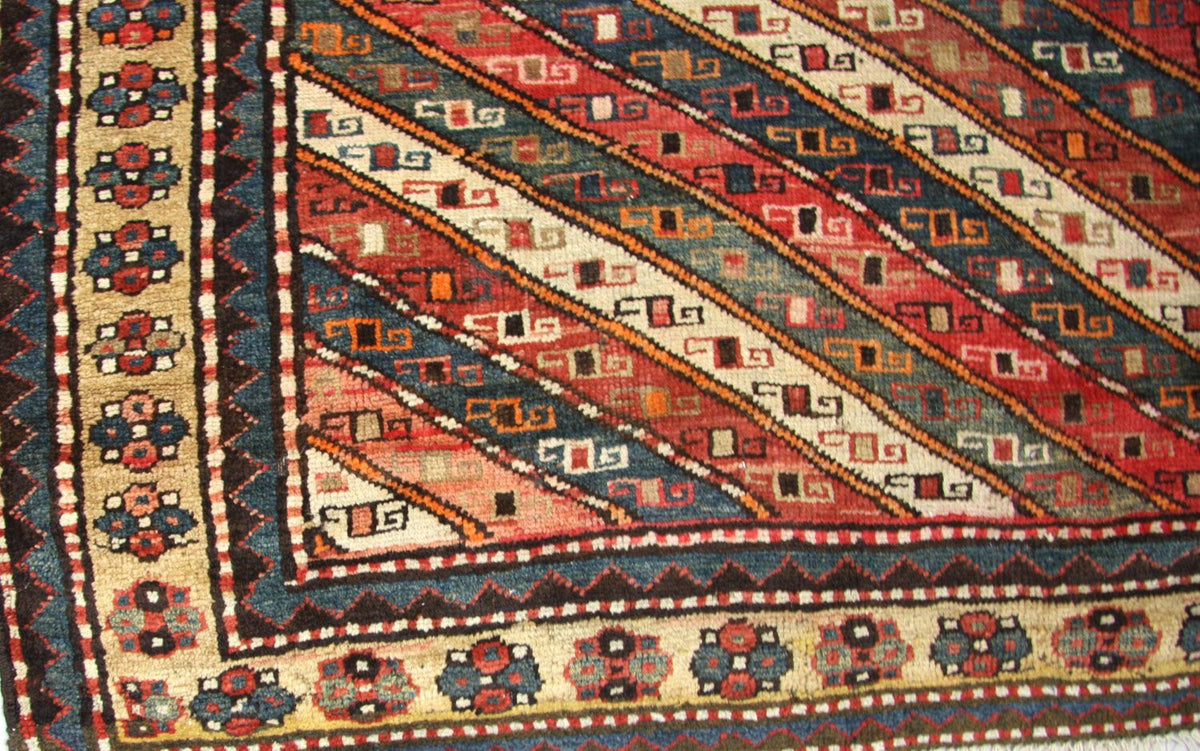 Løber Persisk tæppe - Nomadisk - 373 x 120 cm - blå