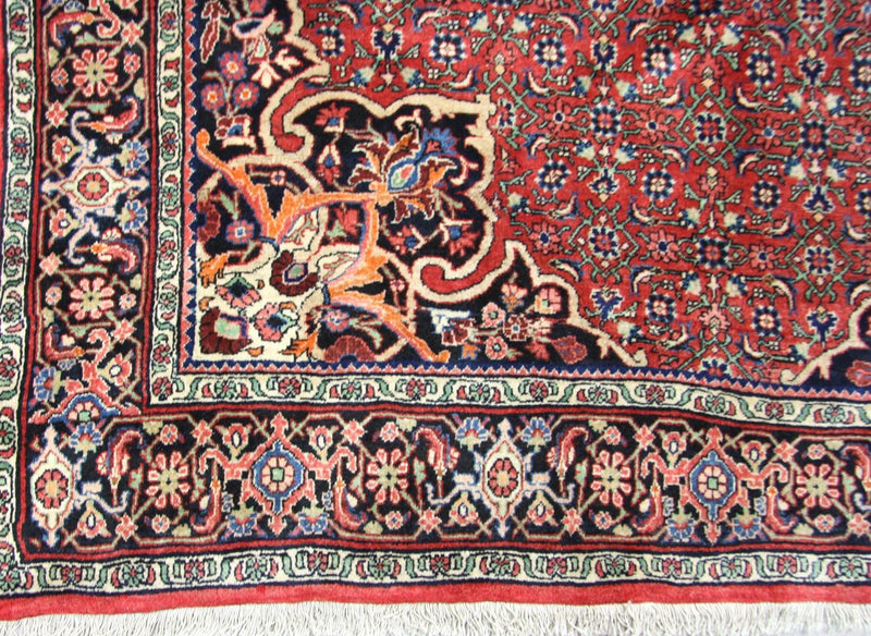 Løber Persisk tæppe - Bijar - 350 x 170 cm - rød
