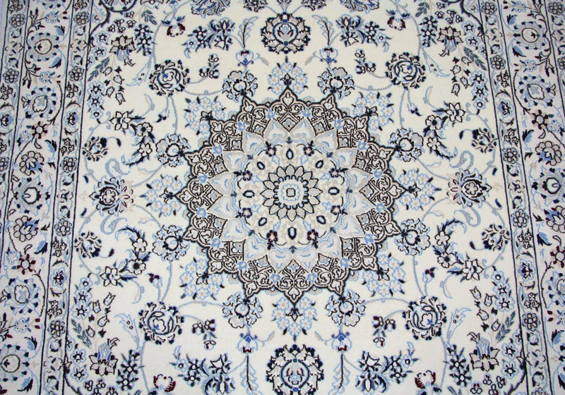 Persisk tæppe - Nain - 244 x 155 cm - naturlig hvid