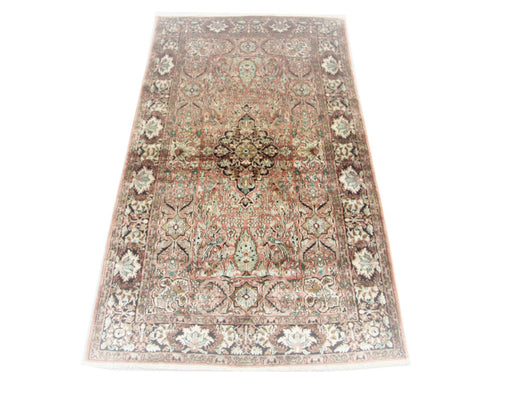 Silketæppe - Kashmir Silk - 164 x 91 cm - brun
