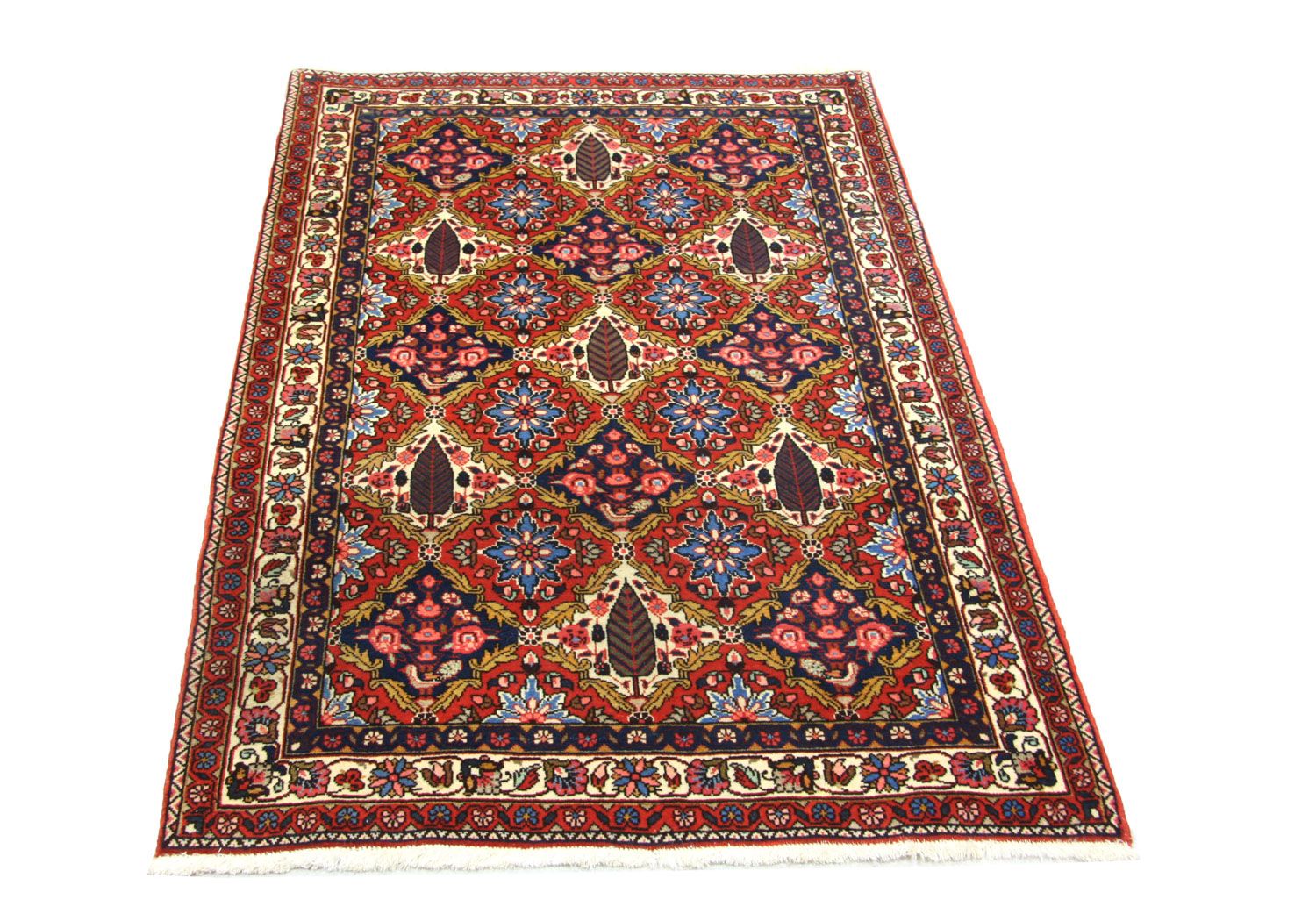 Persisk tæppe - Nomadisk - 155 x 104 cm - blå