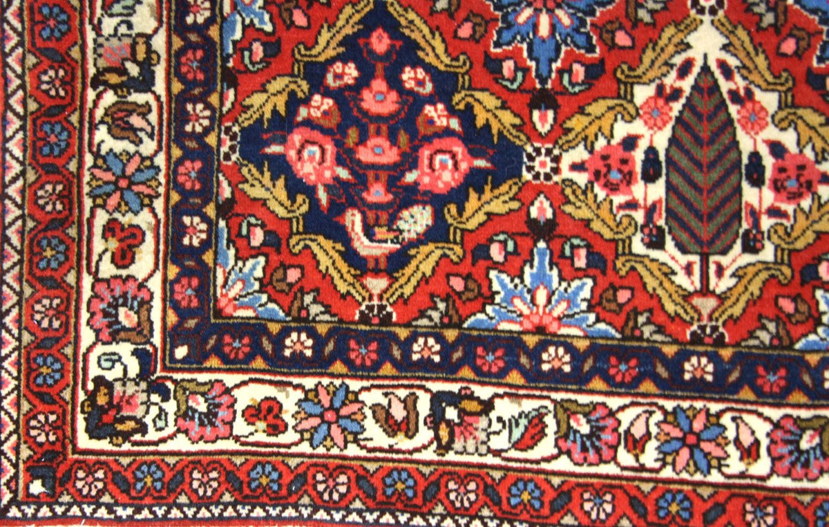 Persisk tæppe - Nomadisk - 155 x 104 cm - blå