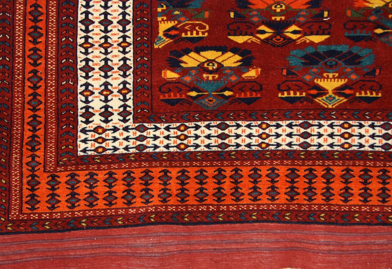 Afghansk tæppe - 160 x 130 cm - rust