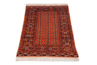 Afghansk tæppe - 177 x 119 cm - orange
