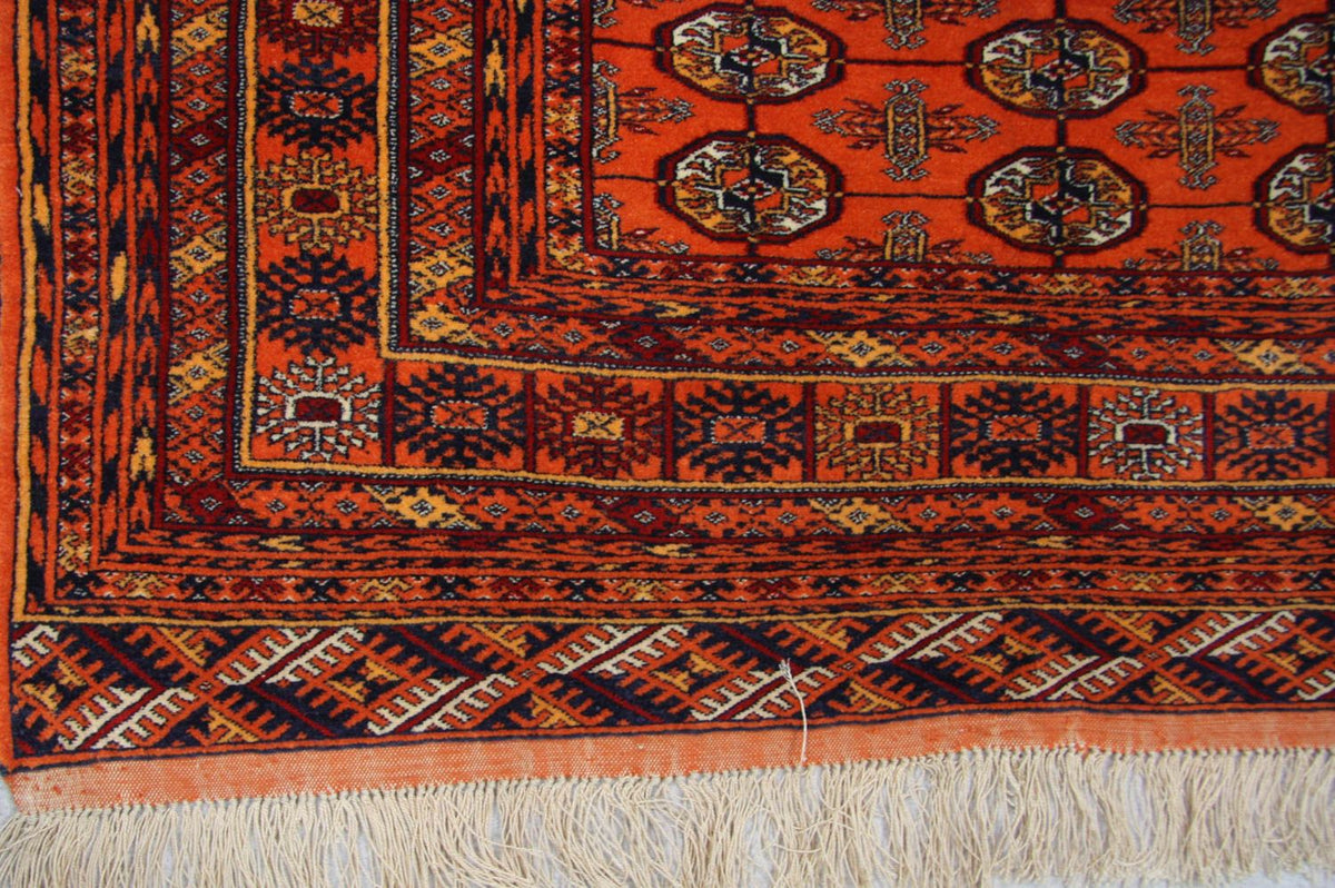 Afghansk tæppe - 177 x 119 cm - orange
