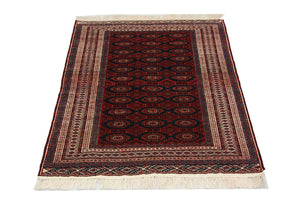 Afghansk tæppe - 177 x 133 cm - blå