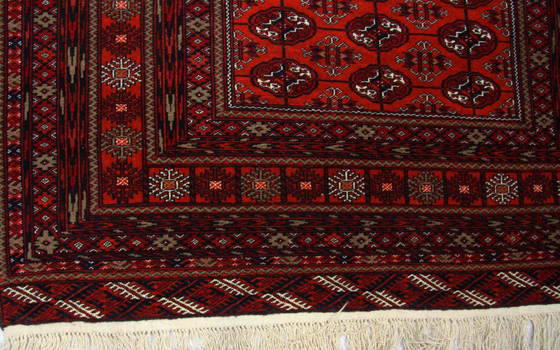 Afghansk tæppe - 193 x 134 cm - rød