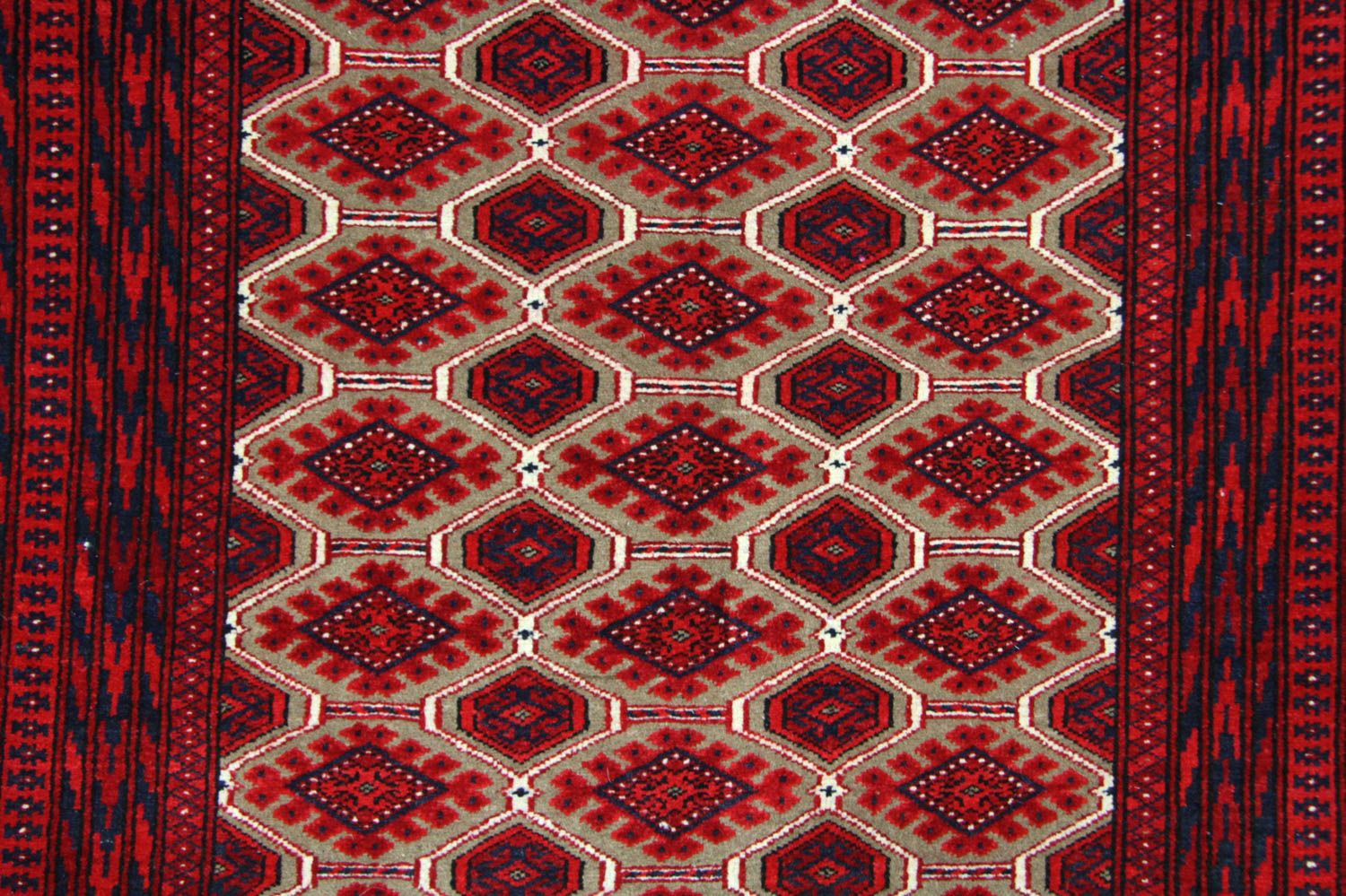 Afghansk tæppe - 170 x 118 cm - rød