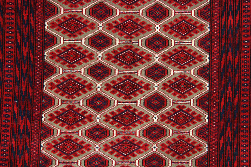 Afghansk tæppe - 170 x 118 cm - rød