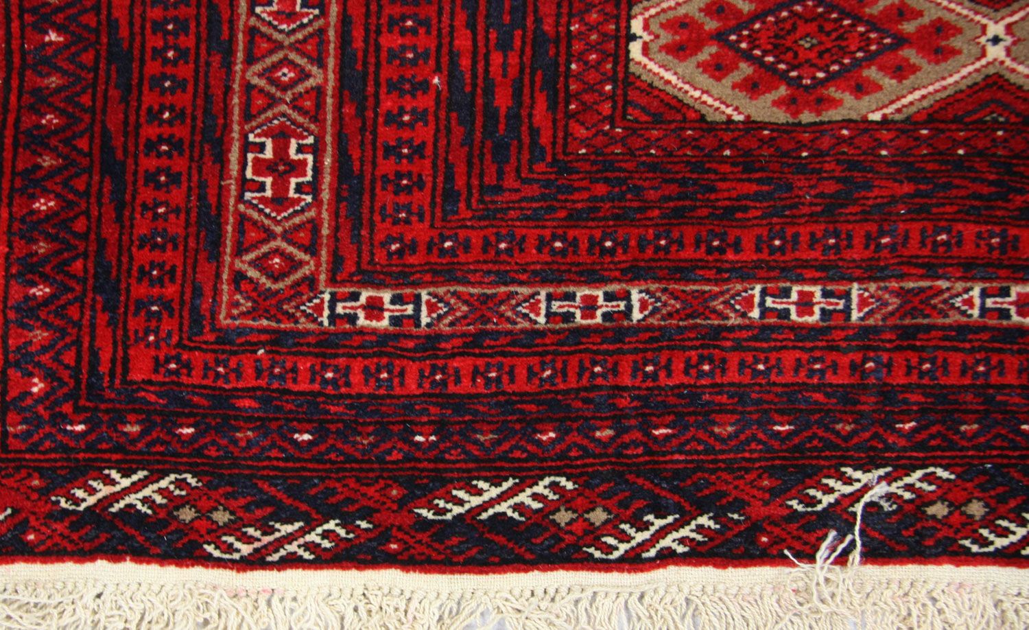 Afghansk tæppe - 170 x 118 cm - rød