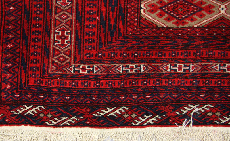 Afghansk tæppe - 170 x 118 cm - rød