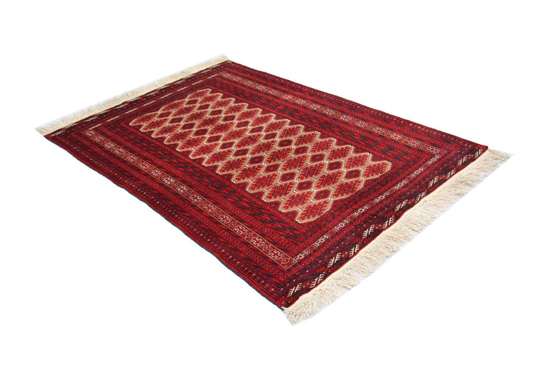 Afghansk tæppe - 170 x 118 cm - rød