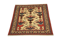 Afghansk tæppe - 135 x 114 cm - beige