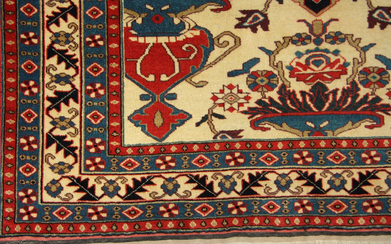 Afghansk tæppe - 135 x 114 cm - beige