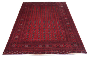 Afghansk tæppe - Bukhara - 338 x 258 cm - rød