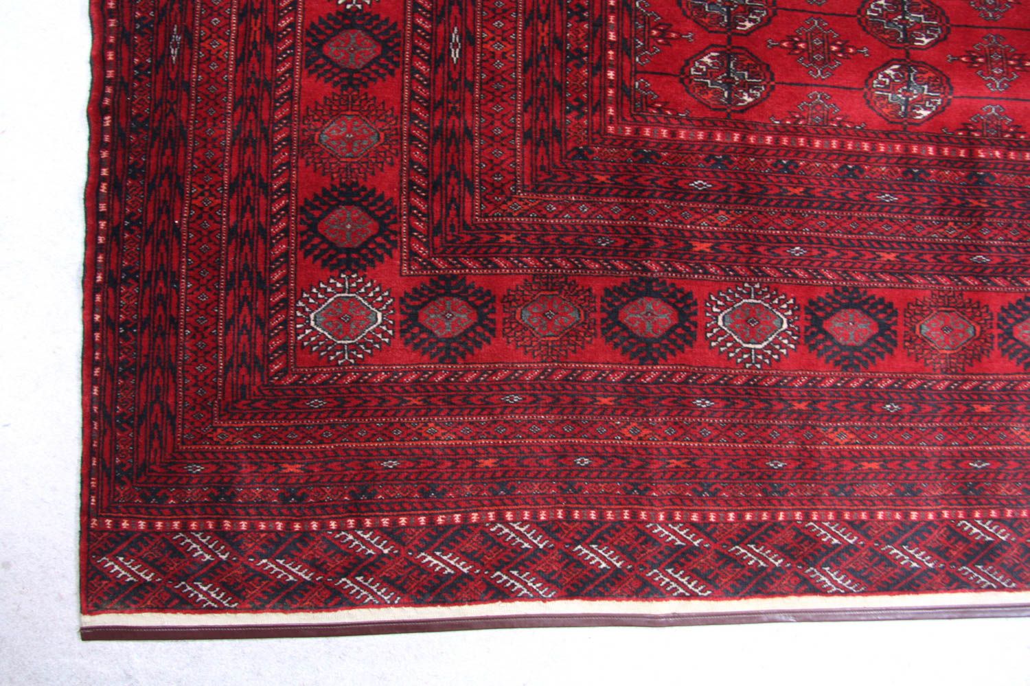 Afghansk tæppe - Bukhara - 338 x 258 cm - rød